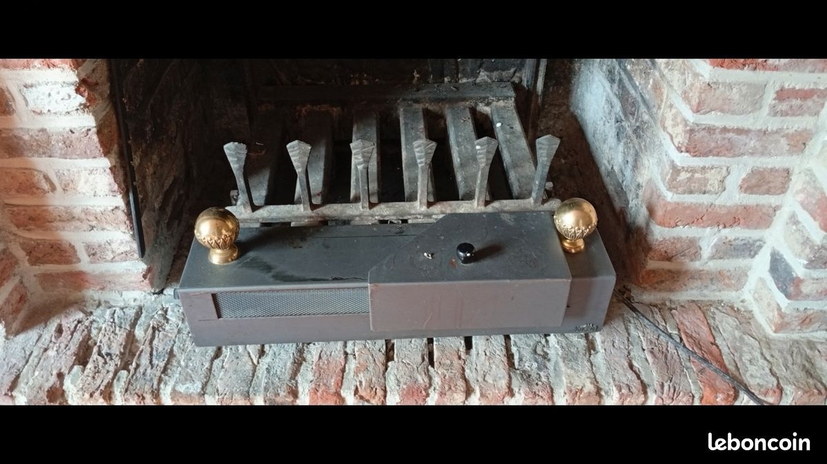 Insert cheminée plus plaque enfonte (image 1)