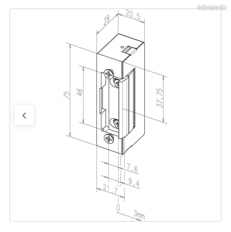 Gâche électrique Assa Abloy (image 3)