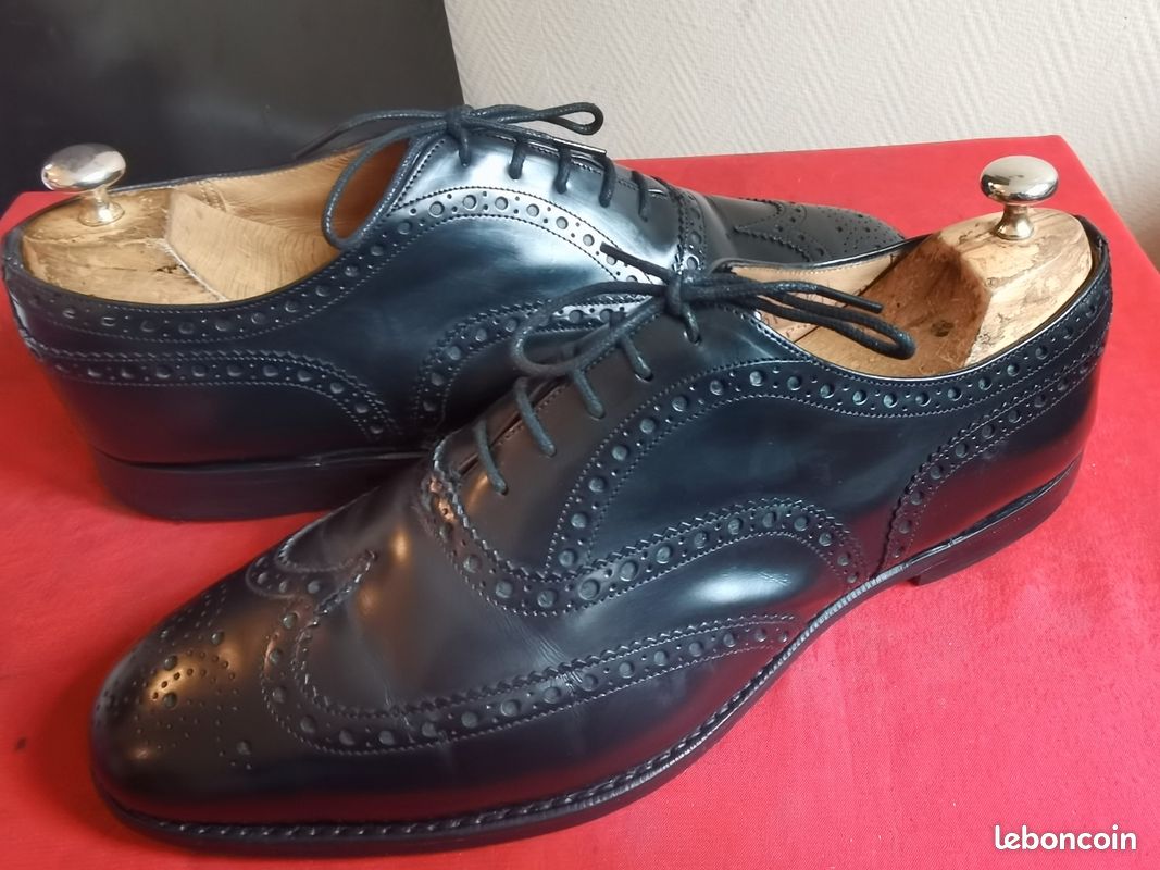 Church's Eu 44 Royaume-Uni 10 Chaussures à Lacets Basses STANCE Vert Foncé Neuf