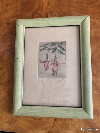 Pastels sur papier, années 1960, Suède, signé, encadré