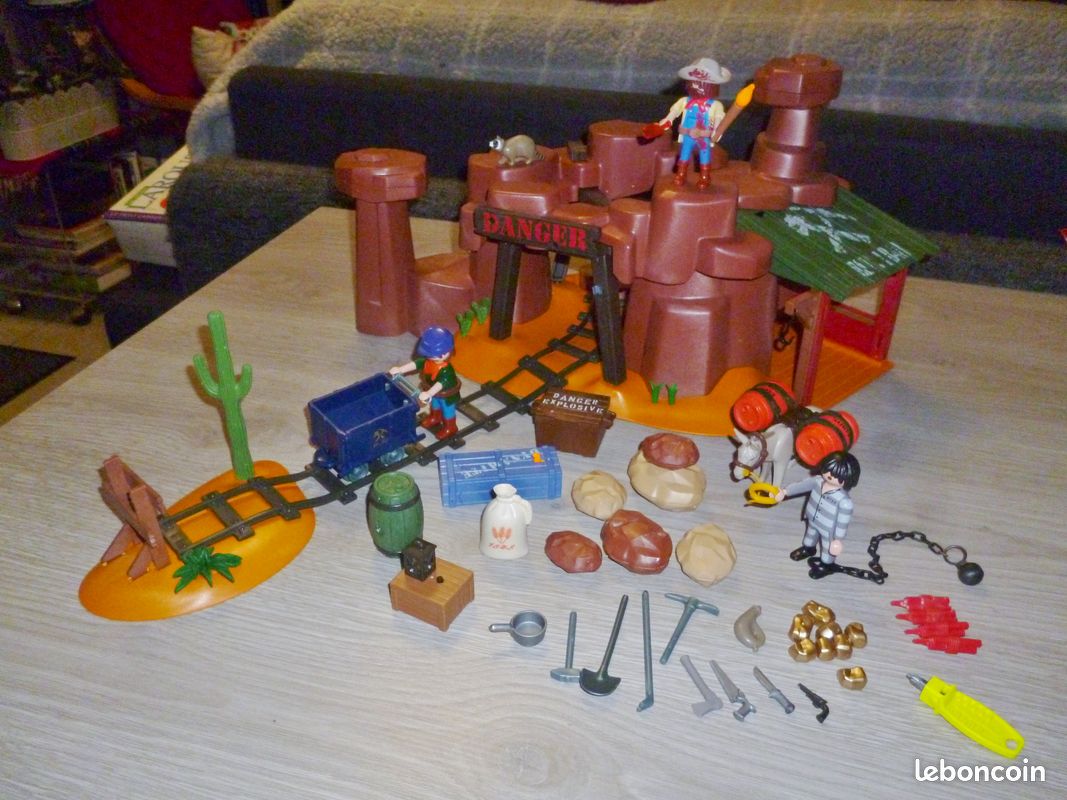 Playmobil Western – La Mine D'OR – Complet Et Comme Neuf