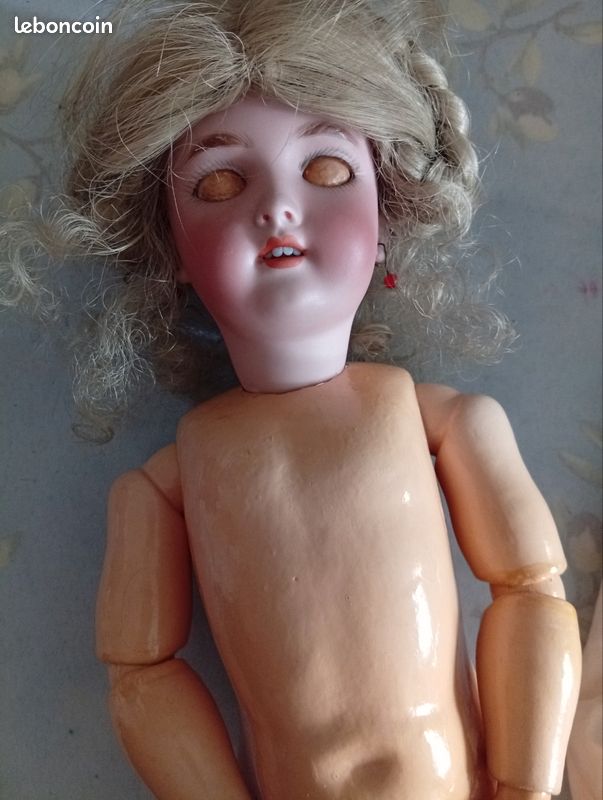 Grande Poupée En Porcelaine De Collection 45 Cm – Vintage – Très Joli Visage