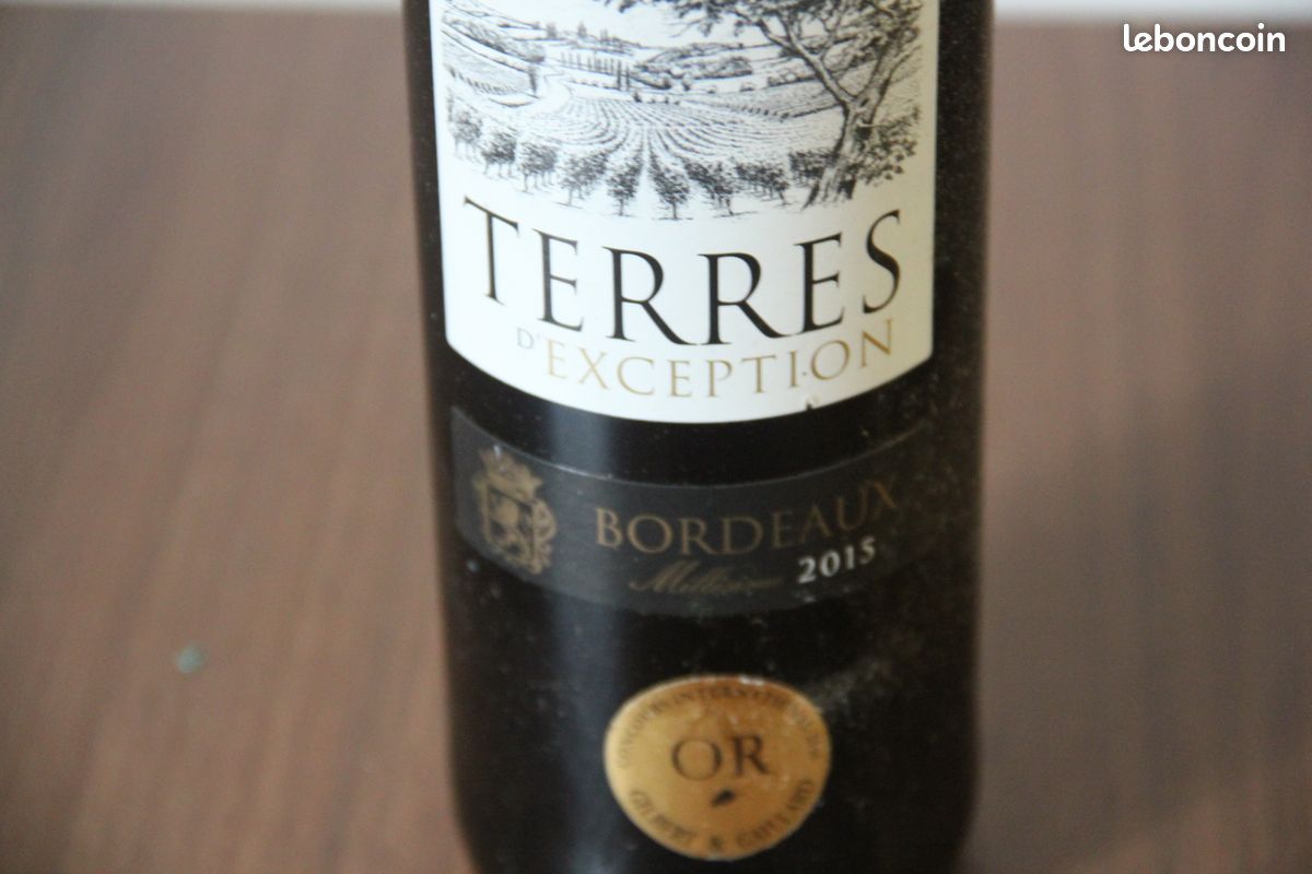 BORDEAUX Terres d'exception 2015 médaille or Gilbert et Gaillard (image 2)