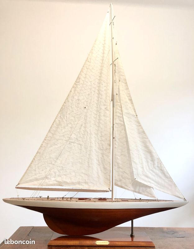 YLME Voilier en Bois Maquette de voilier méditerranéen en Bois de 70 cm | Réplique de bateau entièrement assemblée Pour la décoration intérieure et extérieure