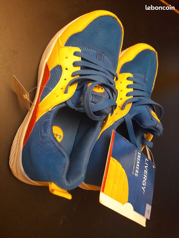 Baskets Lidl Neuves Multicolores - Pointure 40 Homme, Modèle Sportif 2019