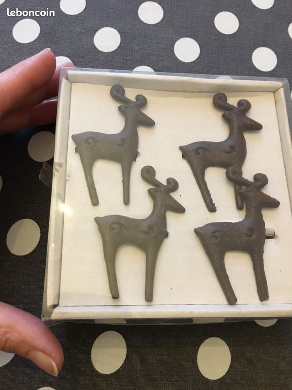 Lot de 4 Ronds de serviette en métal (image 1)