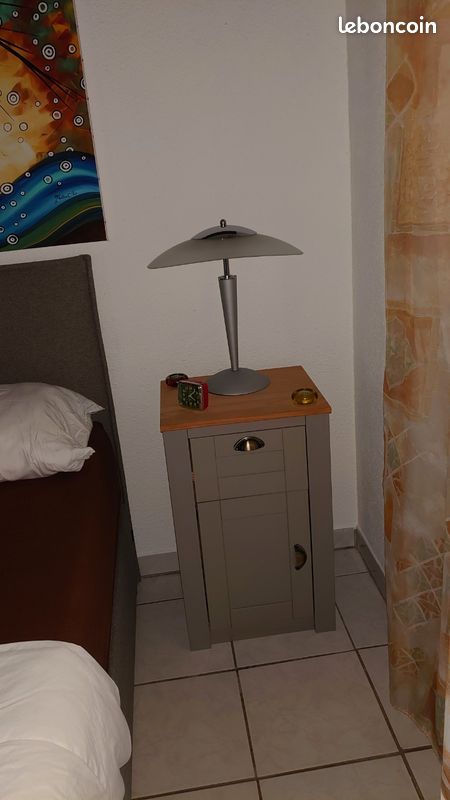 Belle lampe tactile à poser selon vos envies pour bureau salon chambre hall d'entrée vendue avec deux ampoules économes fournies en très bon état (image 5)