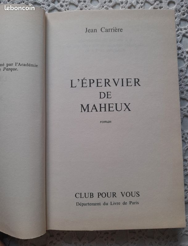Jean Carrière. L'épervier de Maheux (image 3)