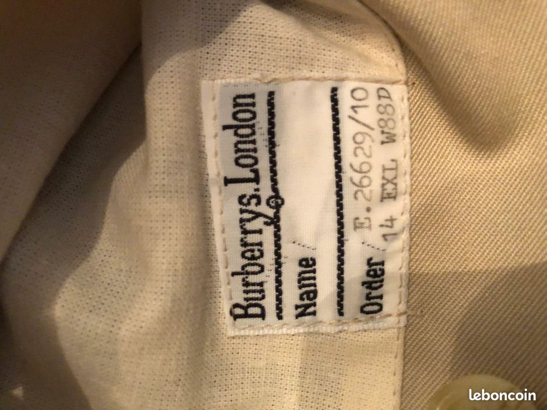Imperméable année 80 burberrys (image 2)