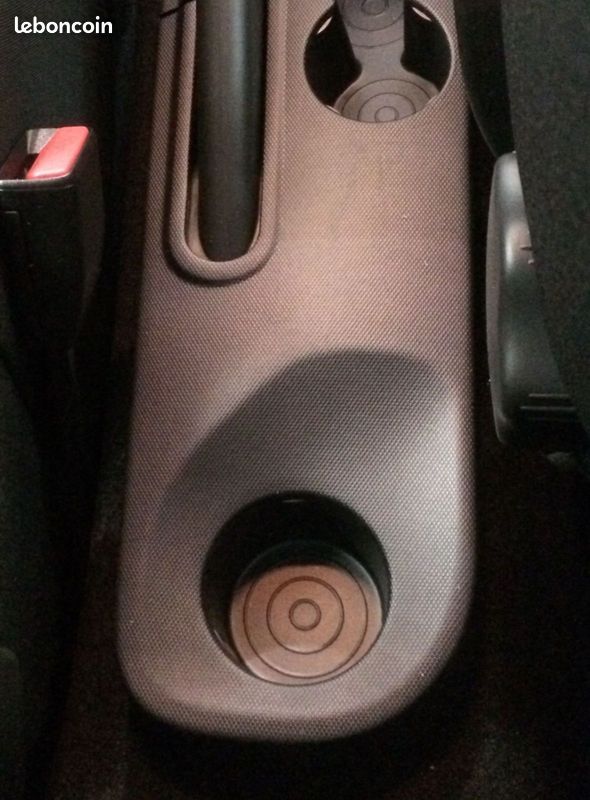 Accoudoir Central Console Renault Captur 2018-2022 - Organiseur Rangement Noir Et Blanc Avec Compartiment