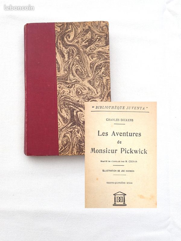Les aventures de Monsieur Pickwick - Charles Dickens - Librairie Delagrave Bibliothèque Juventa - 1951 (image 1)