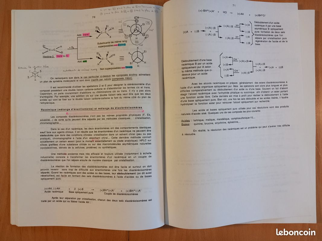 CNAM 1990-1991 - Chimie Organique Cours A2 (image 3)