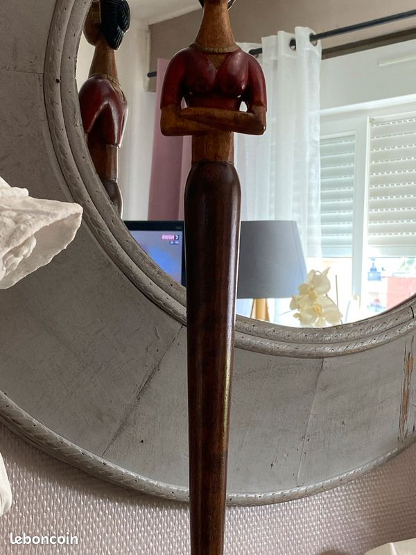 Statue en bois 68 cm (image 6)