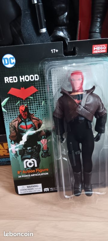Dc comics red hood mego marvel avengers super vilain deadpool batman big jim action joe gi joe action man (image 1)