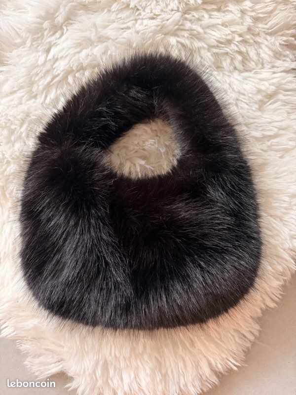 Sac en fausse fourrure - Blanc, noir, marron (image 7)