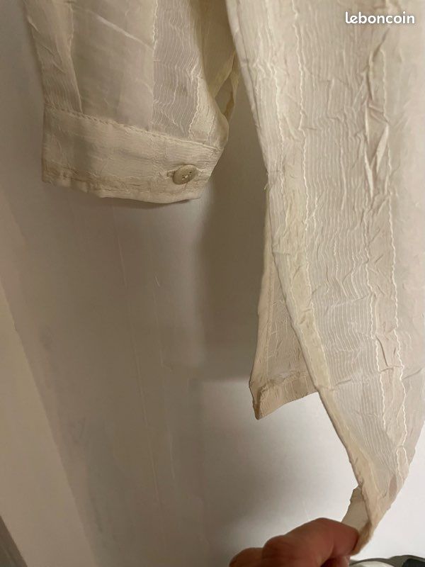 Tunique Longue Femme Beige/crème Taille 52 - Marque Rainbow - Matière Synthétique (rayonne) - Occasion Très Bon état