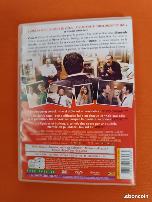 DVD " Le Prénom " (image 2)