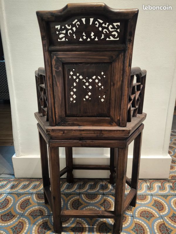 Chaise d'angle chinoise dynastie Qing (image 7)