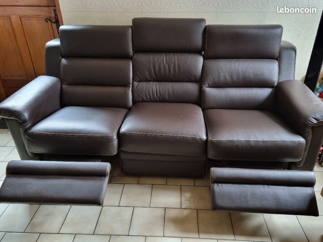 Canapé cuir (image 3)