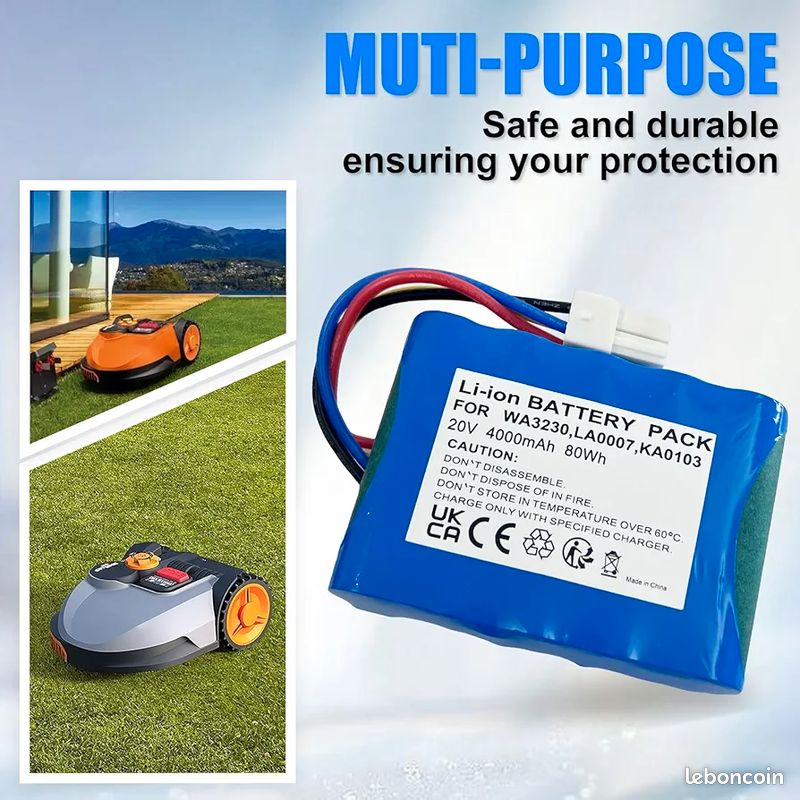 Batterie 20v 4ah compatible worx neuf Bricolage