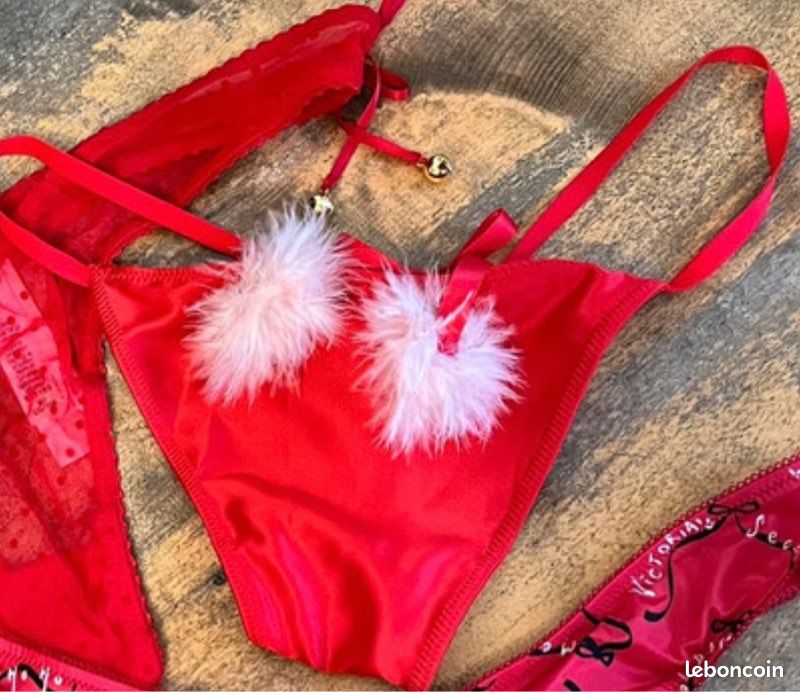 String Ficelle String Victoria's Secret En Dentelle Noire – Taille XL, Neuf Avec étiquettes, Matière Polyamide Body String