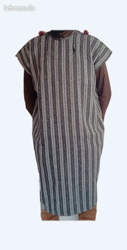 Caftan ou Djellaba Amazigh pour homme taille S vêtement