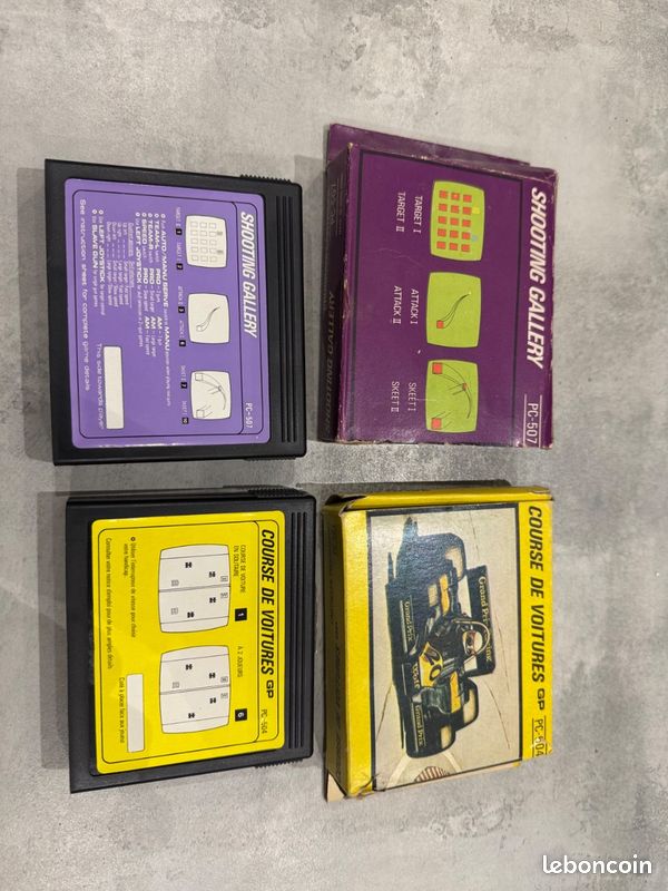 Lot de 5 rares cartouches de jeu MSX - tous complets en