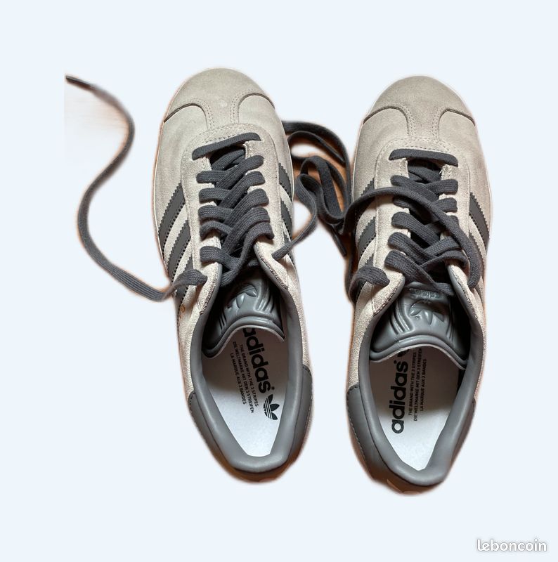 Adidas gazelle gris/beige femme - Chaussures