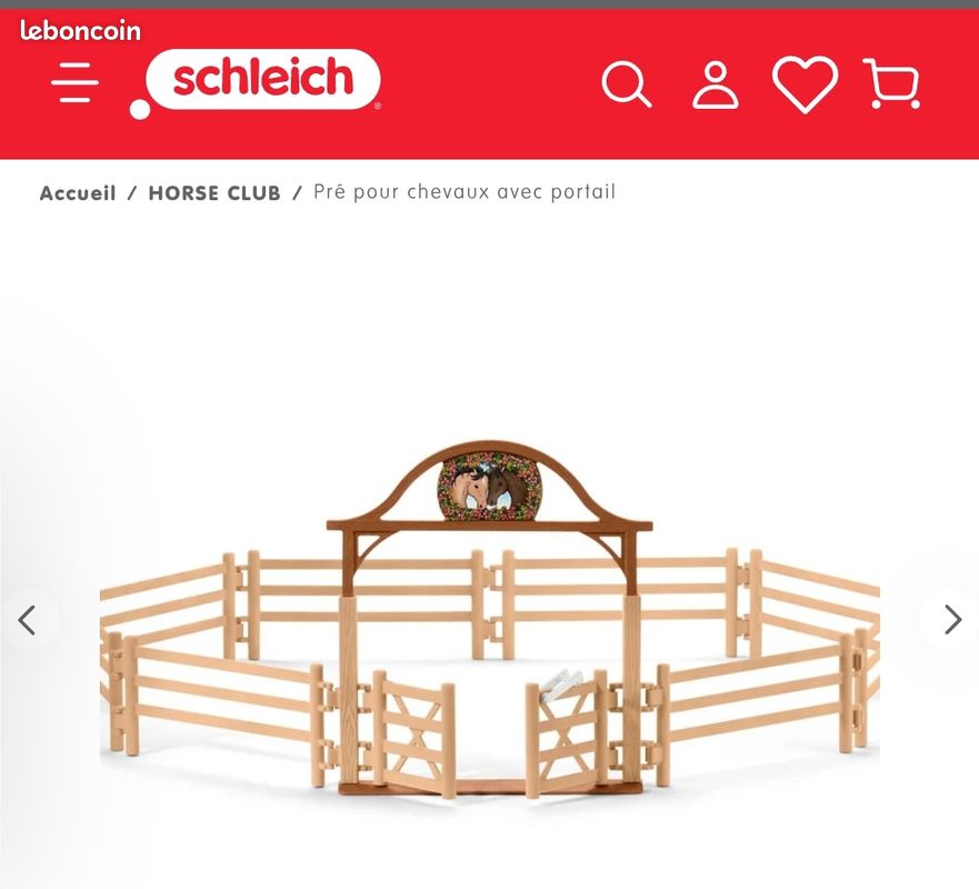 Écurie Ranch Schleich +pré pour chevaux avec portail+ course d'entraînement et d'agilité+ chevaux et poulains supplémentaires (image 5)
