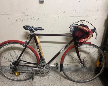 Paire Sacoches latérales velo ancien Randonneuse vintage