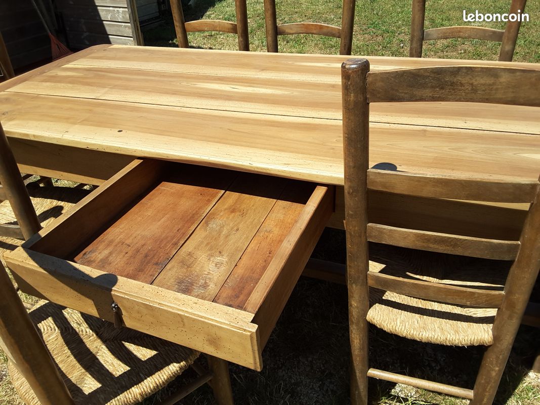 Tabler campagnarde en noyer (image 3)