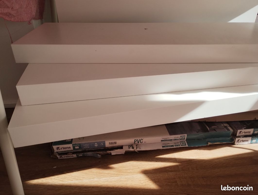 Lot de 3 étagères LACK Ikea (image 1)