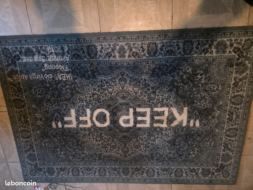 Tapis Virgil Abloh x IKEA « KEEP OFF » 133x195 CM Décoration