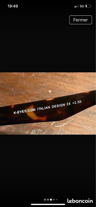 Lunette Loupe de Soleil (correction 2,5) (image 3)