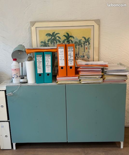 Série de 3 bahuts bas blancs/.verts à l'identique IKEA, ensemble ou à l'unité (image 2)