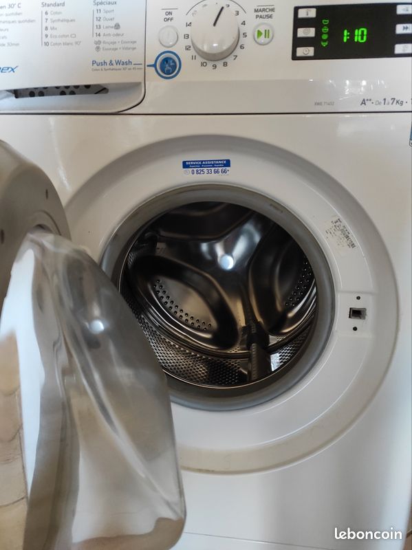 LAVE LINGE INDESIT HUBLOT FRONTAL PUSH & WASH 7 Kg (image 4)
