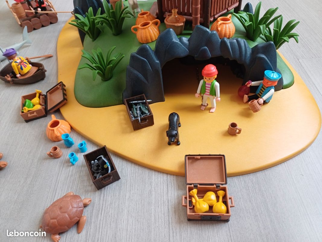 PLAYMOBIL 3799 - avec boite d'origine - ile aux pirates - barque trésor Robinson EUR 89,00 - FR PLAYMOBIL 3799 - avec boite d'origine - ile aux pirates - barque trésor Robinson EUR 89,00 - FR