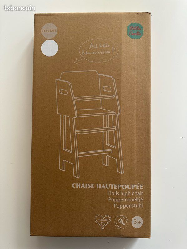 Chaise haute pour poupée (image 1)