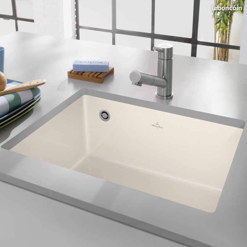 Villeroy & Boch Subway 60 SU Evier cuisine cream gloss (image 4)