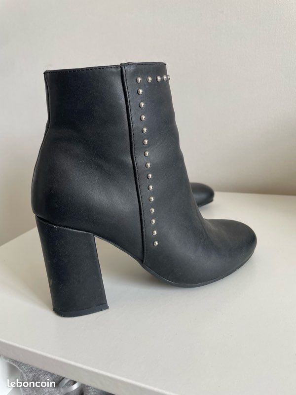 Bottines noires talon femme 36 Pimkie Chaussures