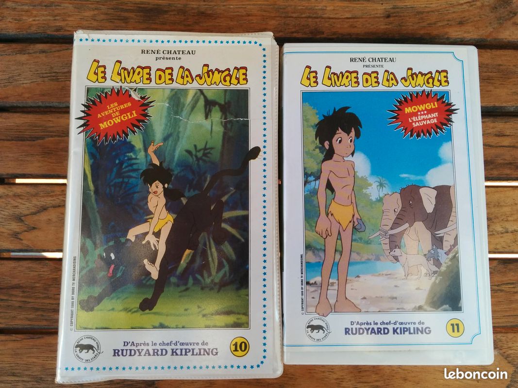 2 cassettes VHS K7 livre de la jungle rares (image 1)