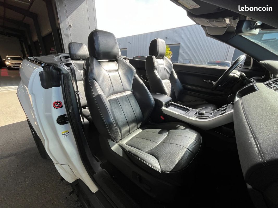 Land rover range rover evoque cabriolet 2.0 td4 180 cv 4wd bva9 hse + sièges à mémoire chauffants + bluetooth + caméra de recul + meridian (image 11)
