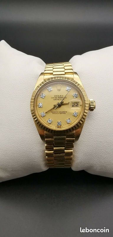 ROLEX Oyester Perpetual Date Just en or (image 1)