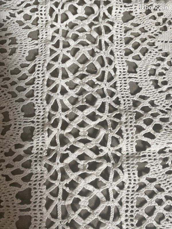 6 tissu ou rideaux anciens brodés (image 5)