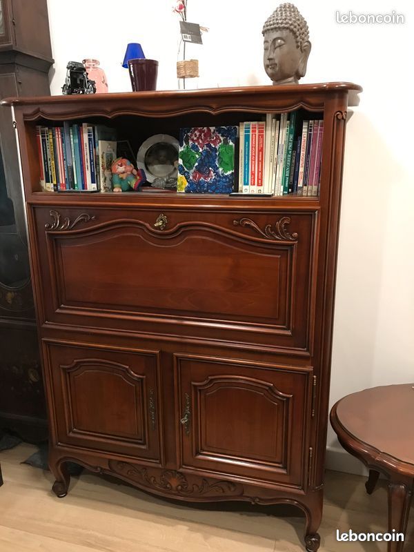 Lot de 4 meubles en merisier et 6 chaises (image 3)