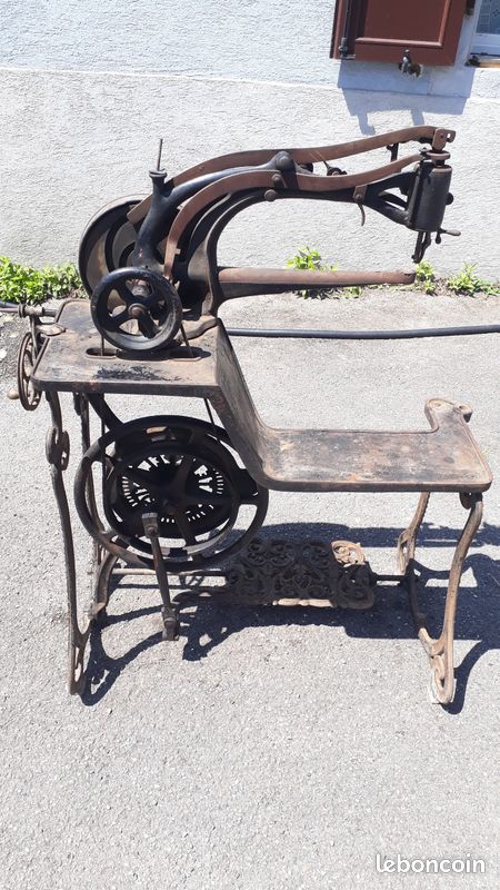 Machine à coudre antique patent elastique (image 3)