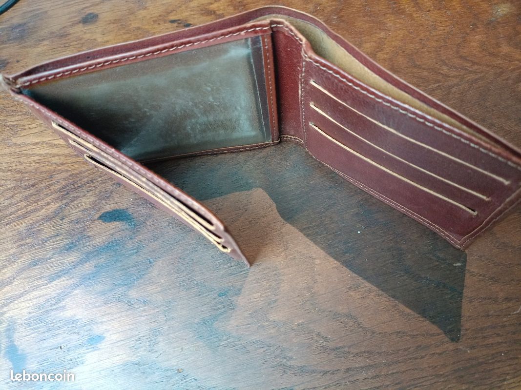 Portefeuille cuir marron (image 4)