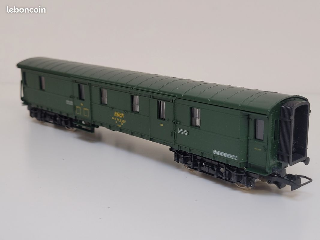 Train wagon N° 5123 Fourgon à bagages SNCF ex DRG Jouef Ho (image 11)