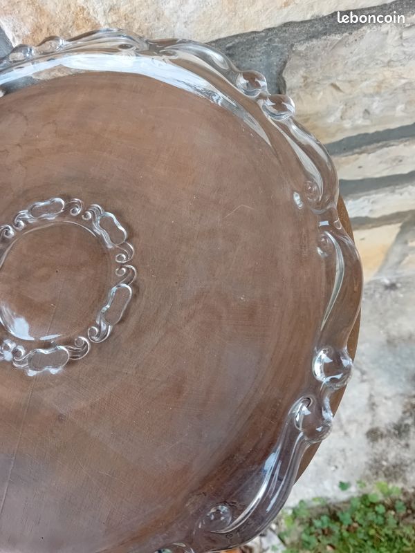 Plat en verre vintage (image 3)