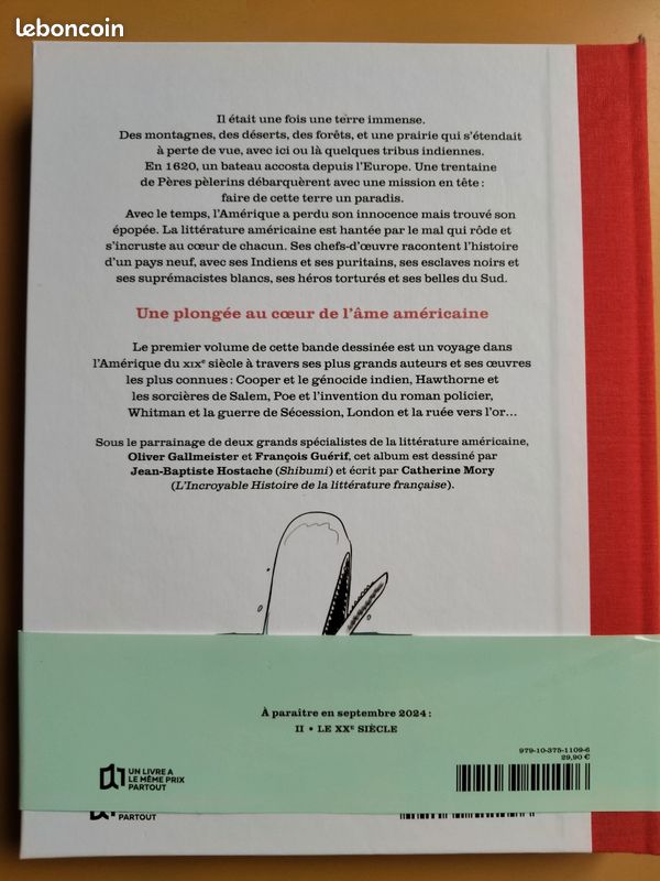 Il était une fois l'Amérique. Une histoire de la littérature américaine. Tome 1 le 19 siècle (image 2)